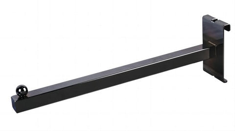 Special Offer 12'' Straight Square Tube Faceout For Grid Panels And Gridwall - Black @24 PCS Per Carton