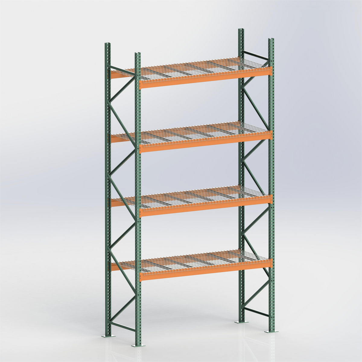 Bolted Teardrop Pallet Rack Upright Frame