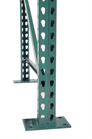 Bolted Teardrop Pallet Rack Upright Frame