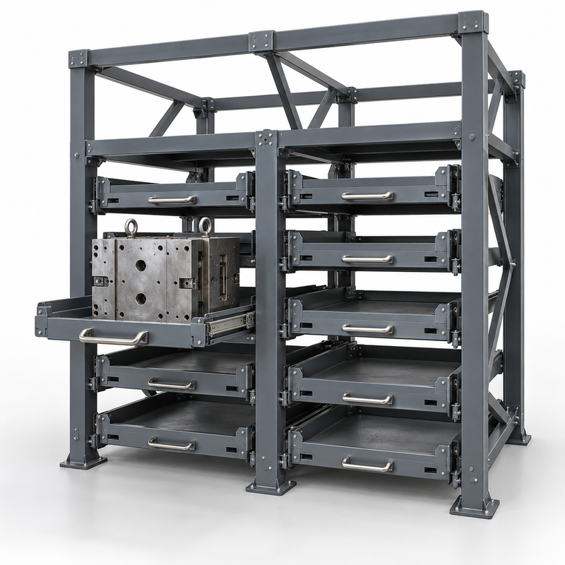 Mold Storage Rack product concept render