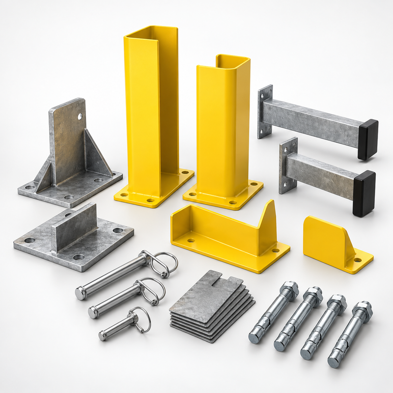Pallet Rack Accessories product concept render