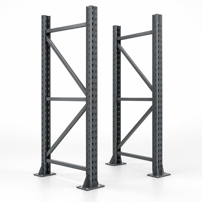 Pallet Rack Upright Frames product concept render