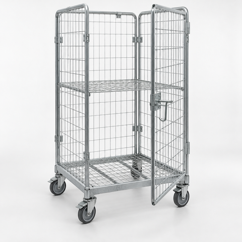 Steel Hand Truck 800 lb Capacity – 10" Wheels, 55” High