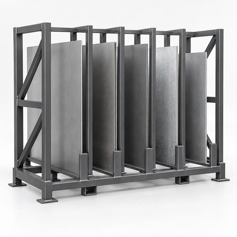 Sheet Metal Storage Rack product concept render