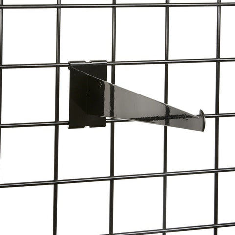 Special Offer 12'' Knife Bracket Shelf Bracket For Gird Wall - Black @48PCS Per Carton