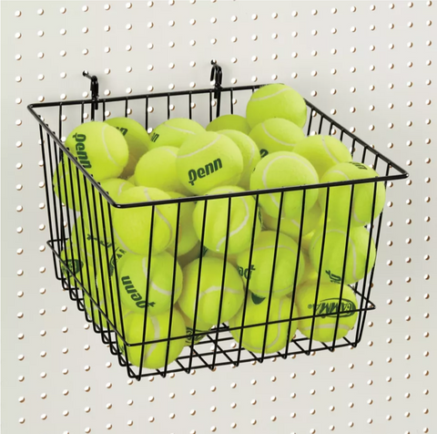 Special Offer 12" L x  12 " W x  8" H  Wire Basket For GridwallSlatwall Pegboard And Gondola Shelving - Black @6 PCS Per Carton
