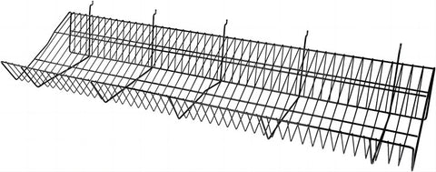 48" L x 12'' D x 6.5'' H DownSlope Wire Shelf For Gridwall - White @6 PCS Per Carton