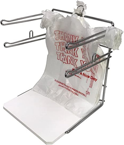 12"W x 12"L x 16"H Bagging Stand Rack T - Shirt Handle Bag Holder Rack - Chrome @5 PCS Per Carton