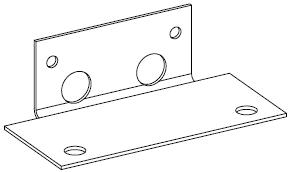 Double Foot Plate For Boltless Shelving 14 Gauge