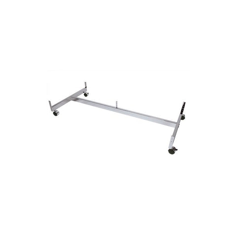 48"L x 24”W Gridwall Gondola Base With Casters - Black/White/Chorme @1PCS Per Carton