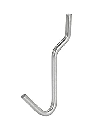 Utility J Hook for 1/8 '' or 1/4 '' Pegboard - Chrome @2000 PCS Per Carton
