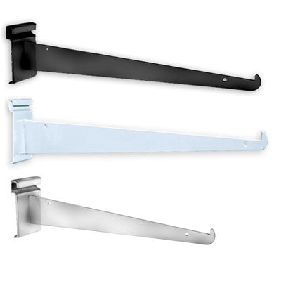 12''-14'' Knife Bracket Shelf Bracket For Grid Wall And Slat Wall- Black/White/Chrome @50PCS Per Carton