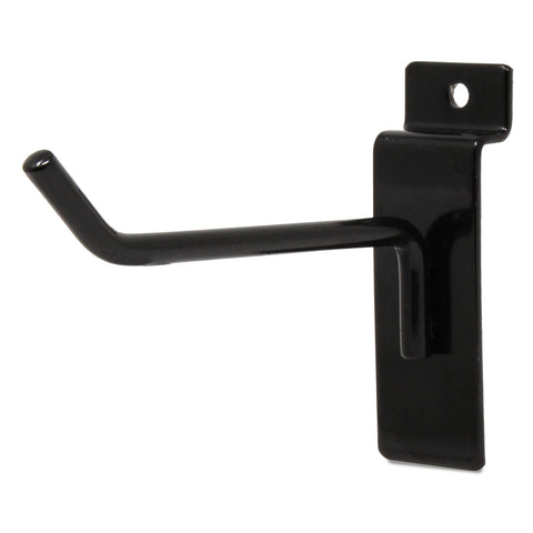 2'' to 12'' Deluxe Slatwall Hook Peg Hook- White/Black/Chrome @ 100 PCS Per Carton
