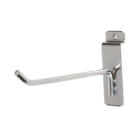 2'' to 12'' Deluxe Slatwall Hook Peg Hook- White/Black/Chrome @ 100 PCS Per Carton
