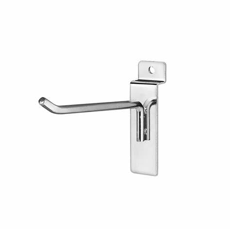 Special Offer 1'' to 12'' Deluxe Slatwall Hook Peg Hook Gridwall Hook - White/Black/Chrome @ 100 PCS Per Carton