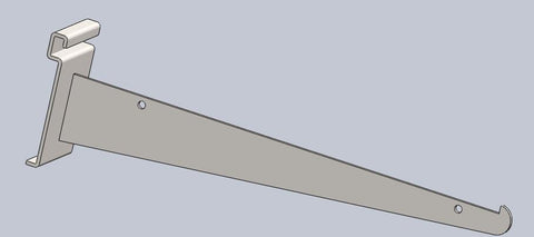 12''-14'' Knife Bracket Shelf Bracket For Grid Wall And Slat Wall- Black/White/Chrome @50PCS Per Carton
