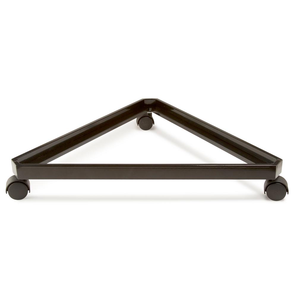 24'' L x 24'' W x 24'' D Triangle Grid Base With Casters - White/Black/Chrome @3 PCS Per Carton